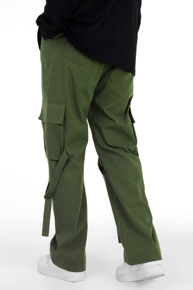 Straps Loose Cargo Pants