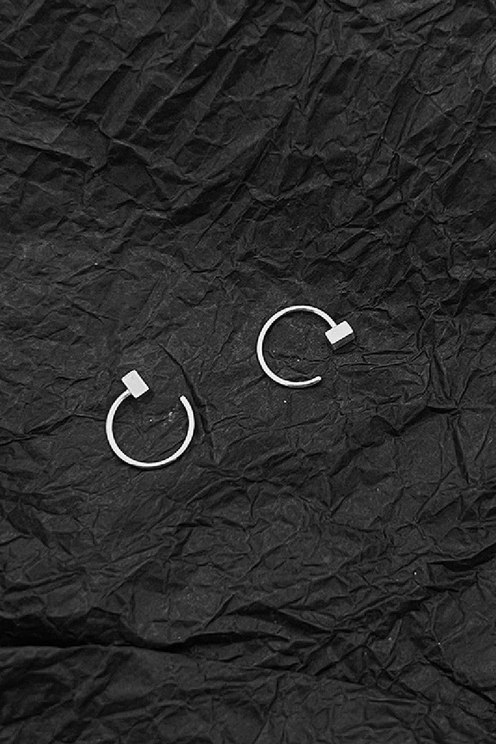 Sterling Silver Thin Hoop Earrings