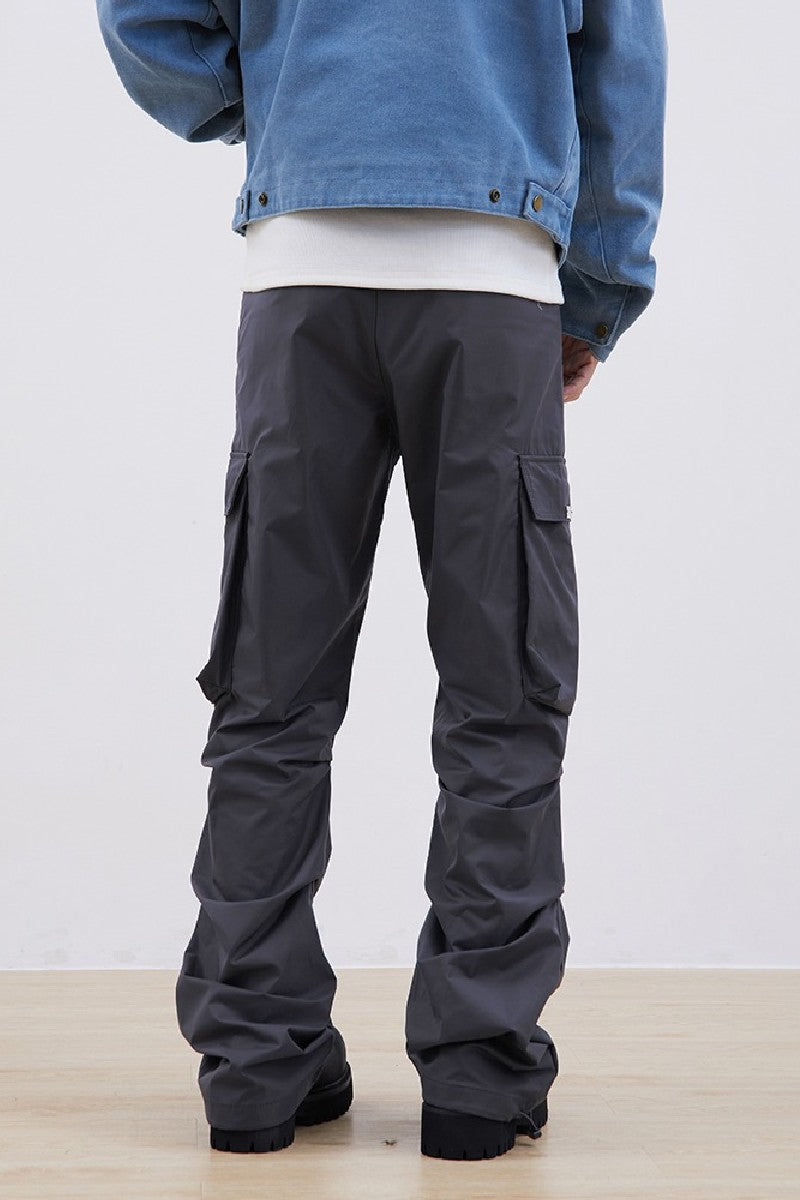 Pleated Loose Cargo Trousers