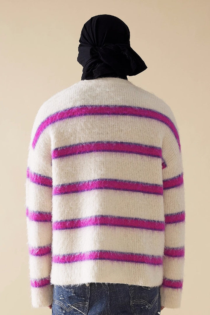 Striped Fur Sweater