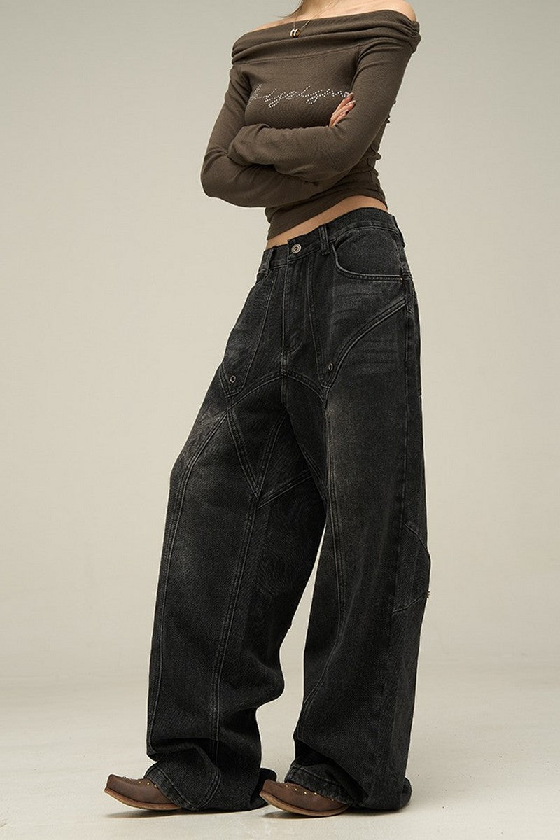 Structure Oversized Jeans