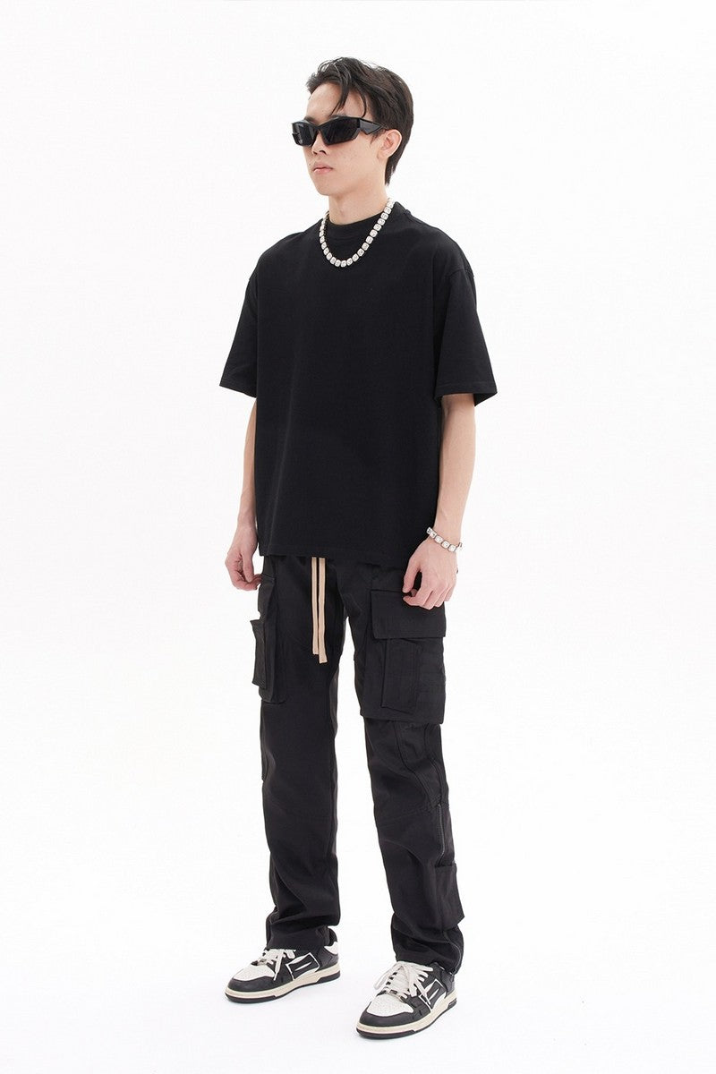 Multi Pocket Straight Trousers