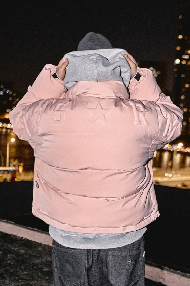 Embossed Logo Puffer Jacket