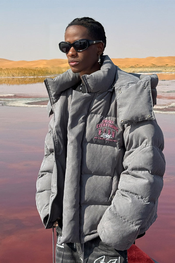 Neck Logo Puffer Jacket