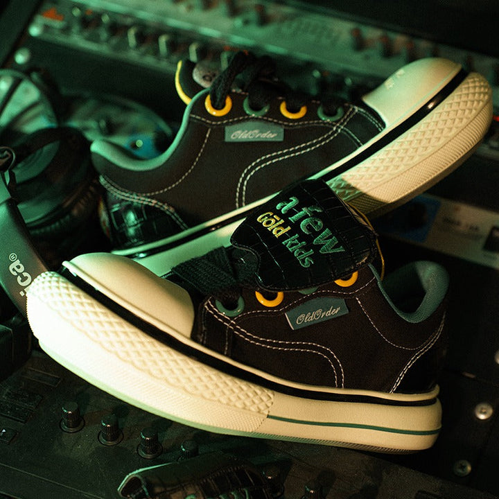 AFGK x OO Black Canvas Shoes