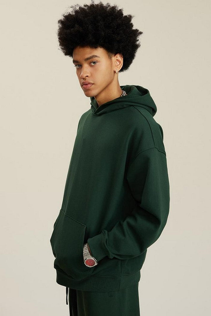 445G Solid Basic Hoodie