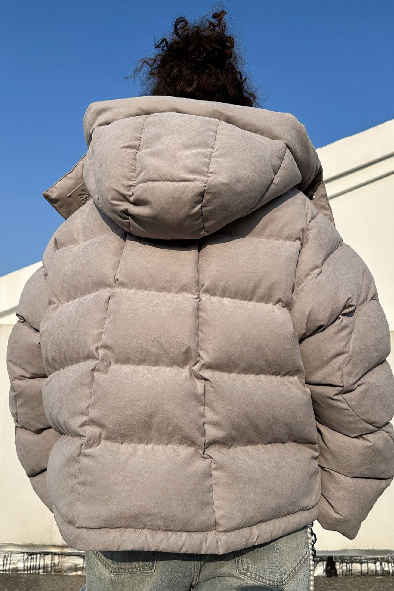 Neck Logo Puffer Jacket