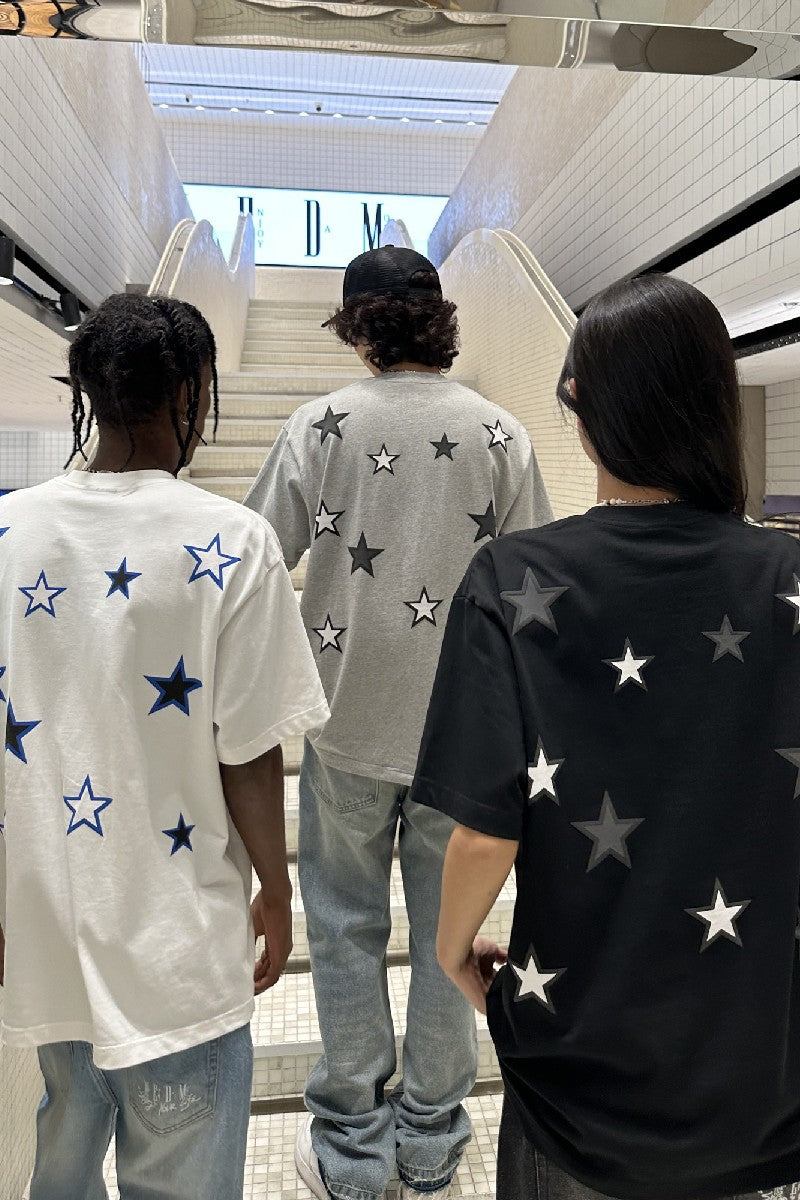 Stars Print Logo Tee