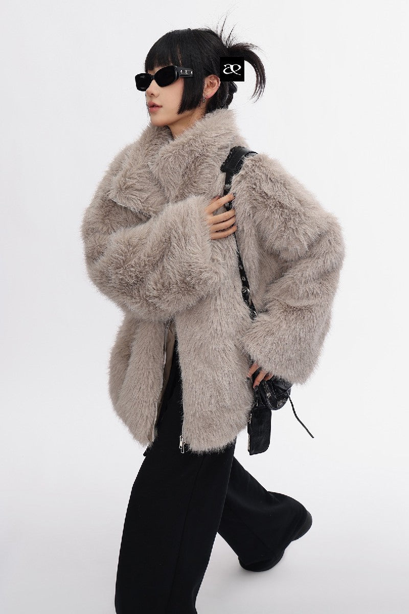 Winter Vegan Fur Coat