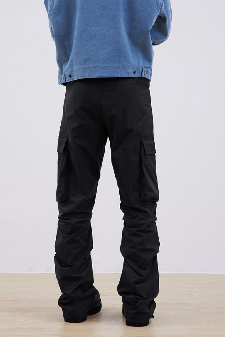 Pleated Loose Cargo Trousers