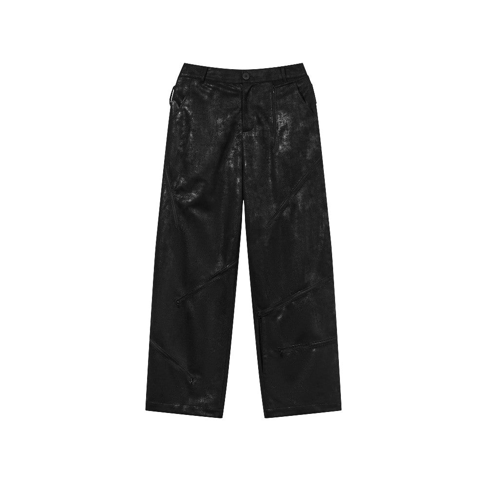 Zipper Loose Trousers