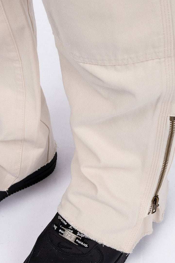 Double Knee Zipper Trousers