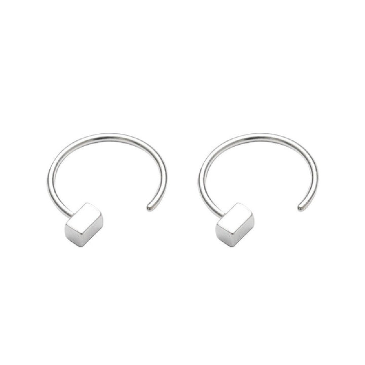 Sterling Silver Thin Hoop Earrings