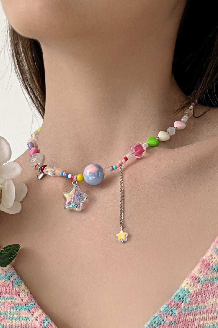 Candy Beads Star Necklace