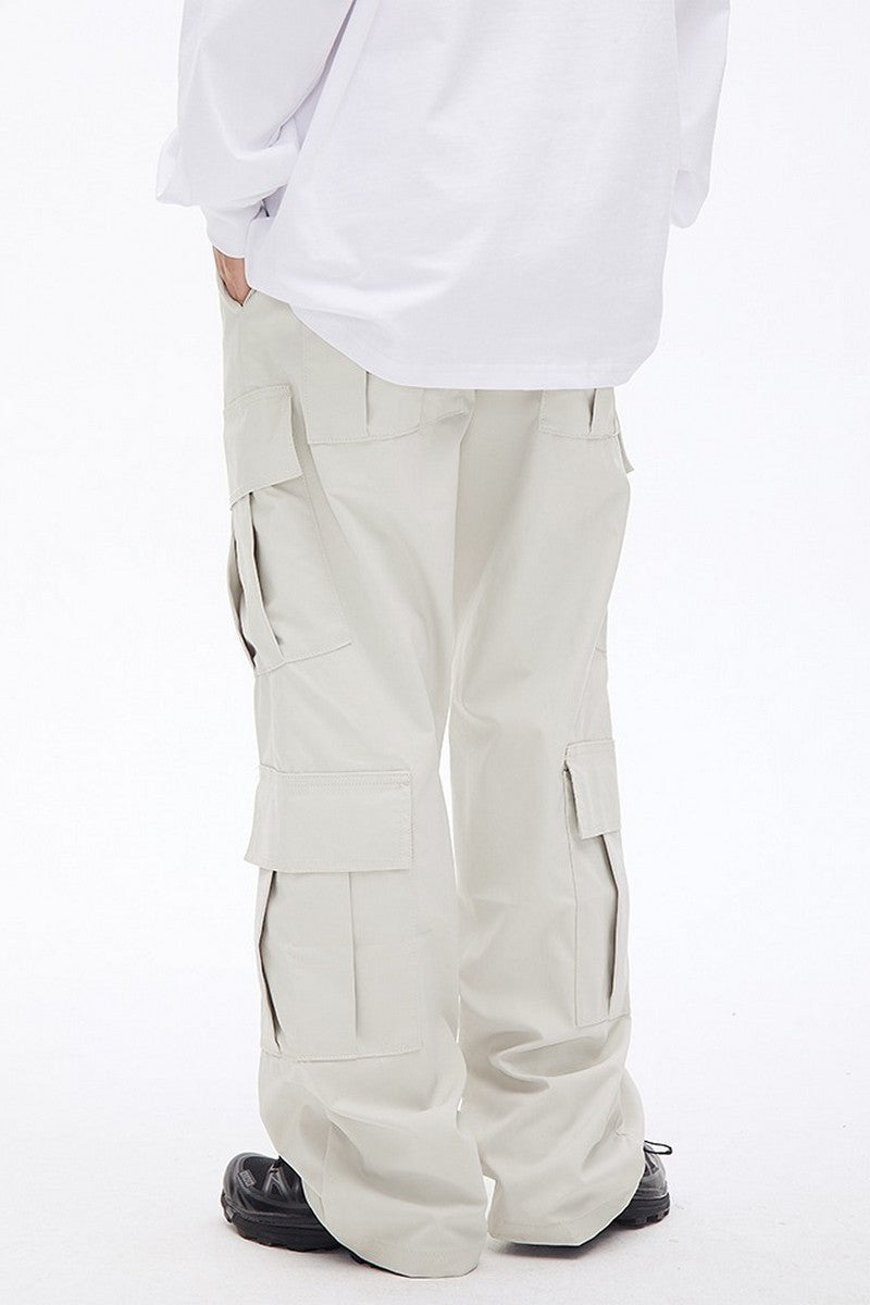 Multi Pocket Straight Cargo Pants