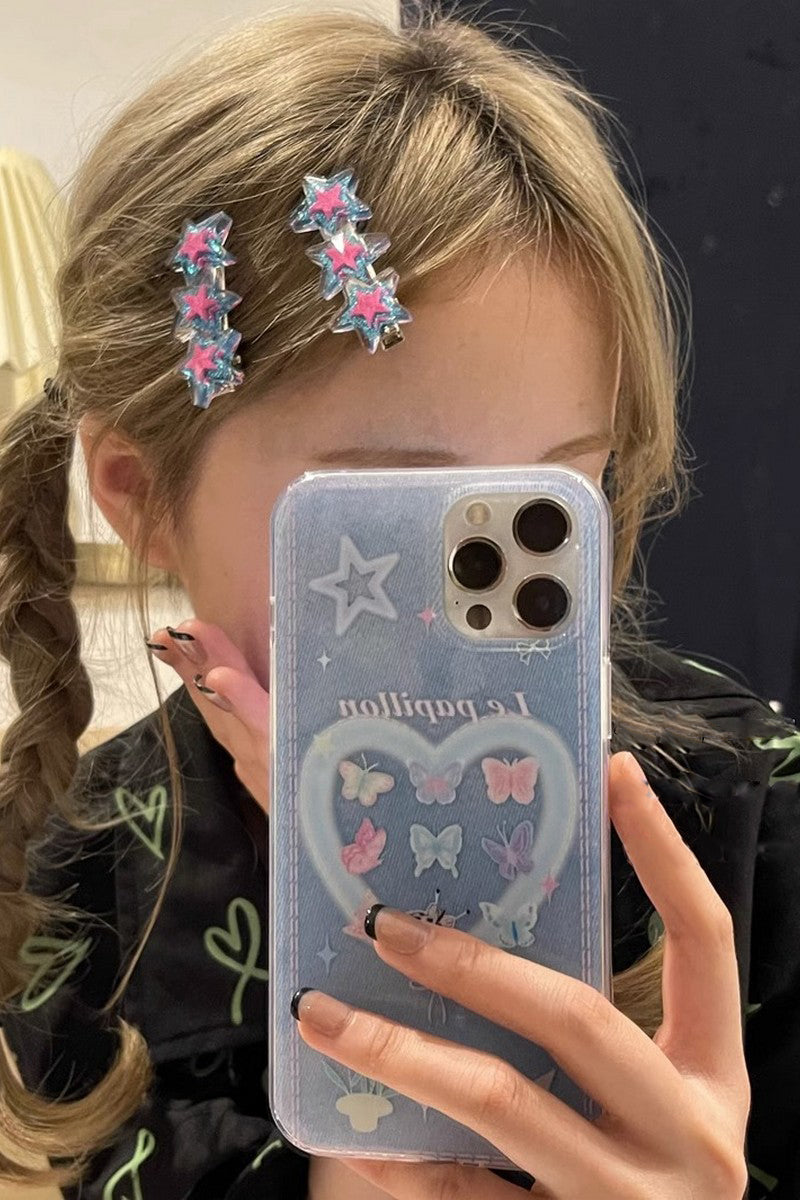 Y2K Star Hairclips