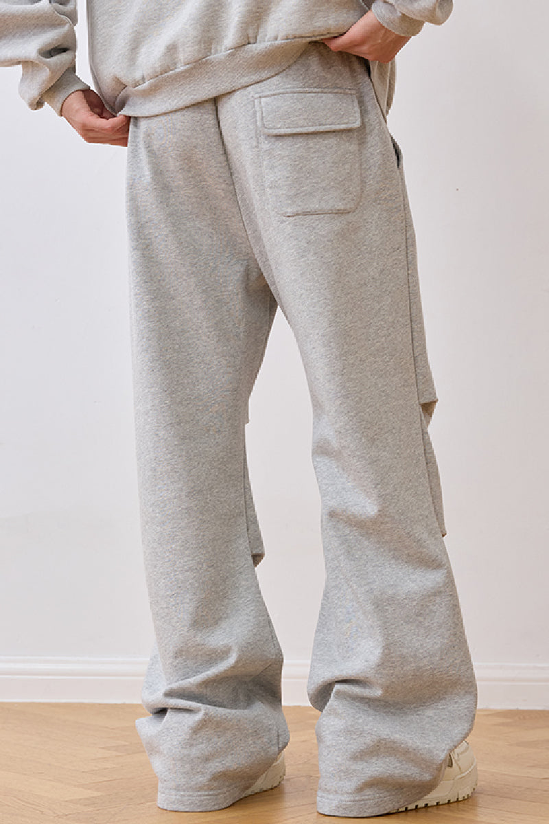 Retro Pleated Wide-Leg Cargo Pants