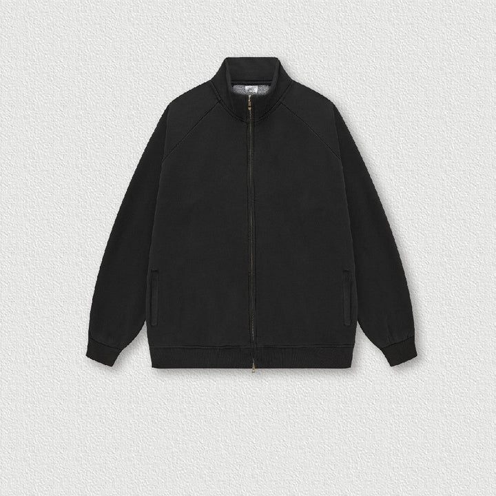 Washed Fleece Zipper Jacket