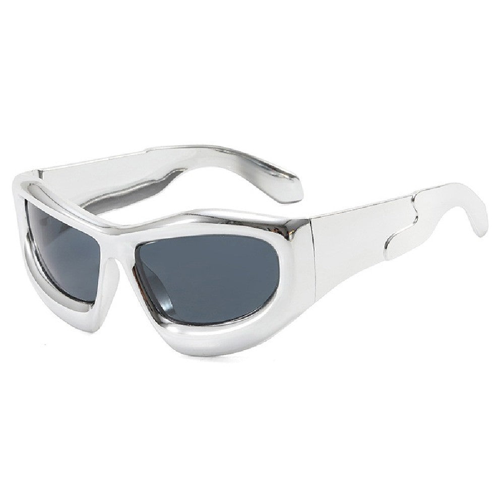 Inflated Chrome Sunglasses