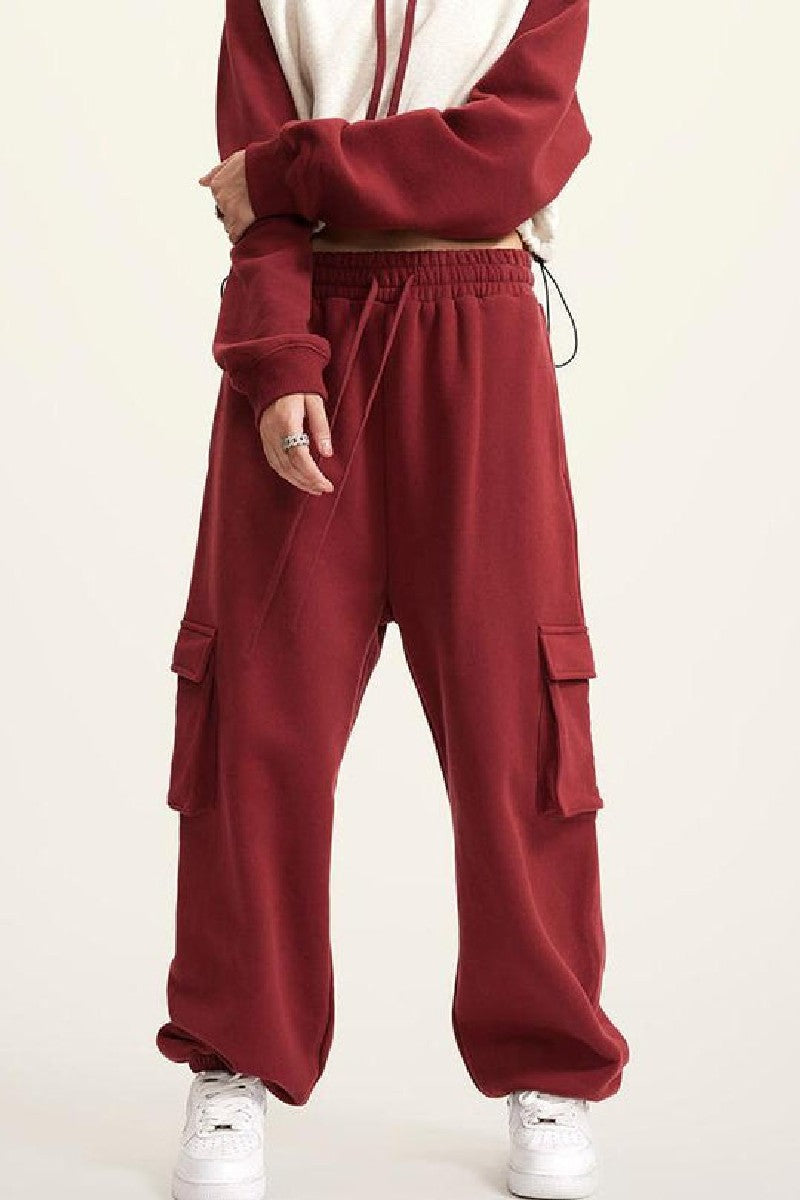 Side Pockets Fleece Sweatpant