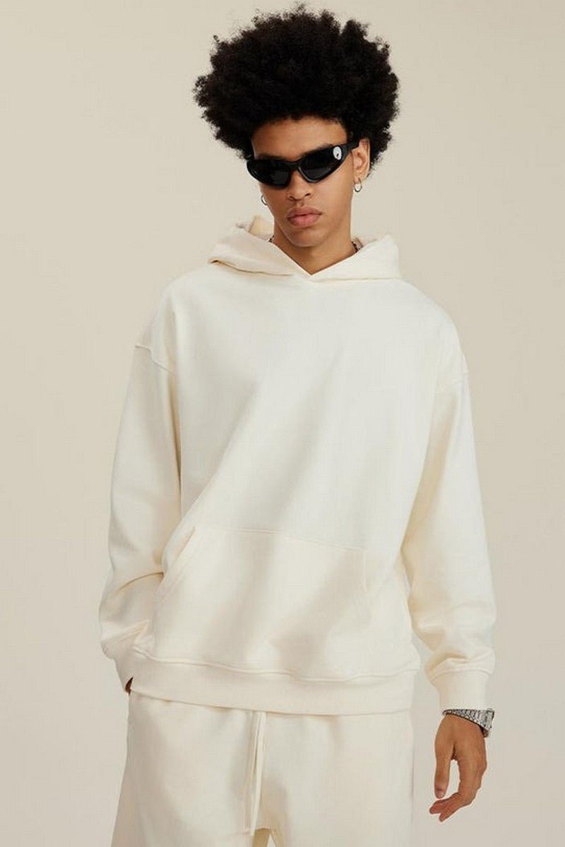 445G Solid Basic Hoodie