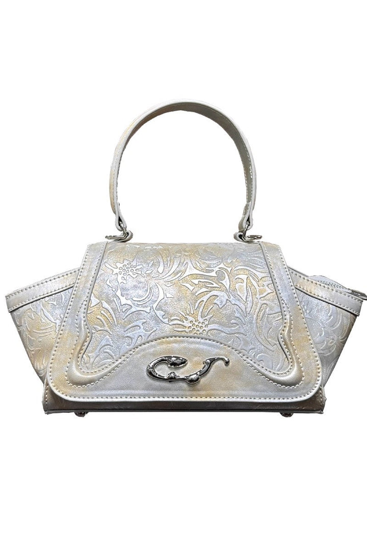 Embossed Flowers Bag