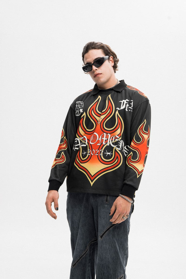 Flames Football L/S Jersey