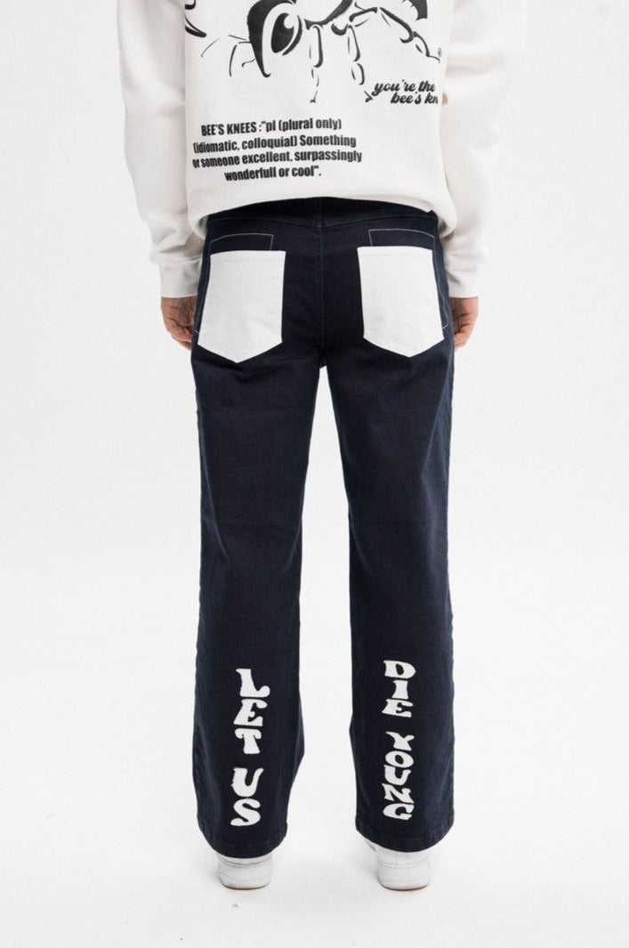 Young Embroidered Flared Jeans