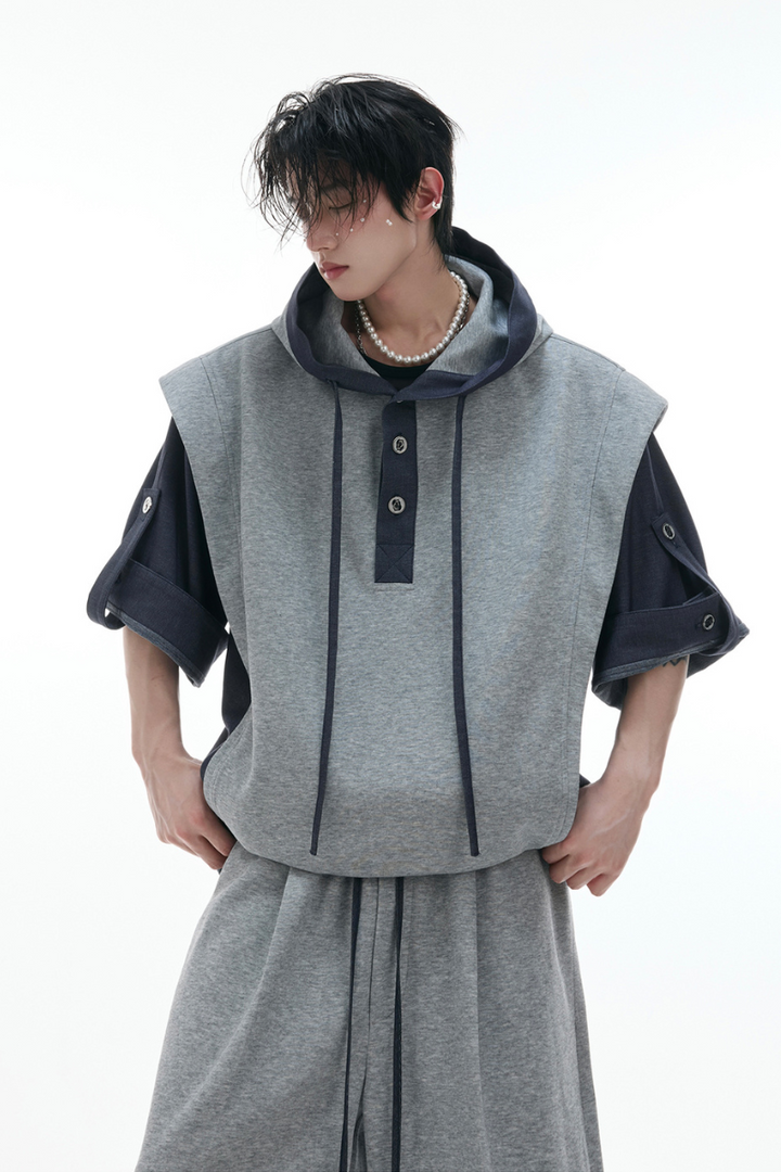Hooded Panel Design Tee