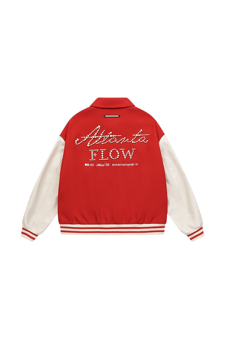 Pearl Embroidered Varsity Jacket