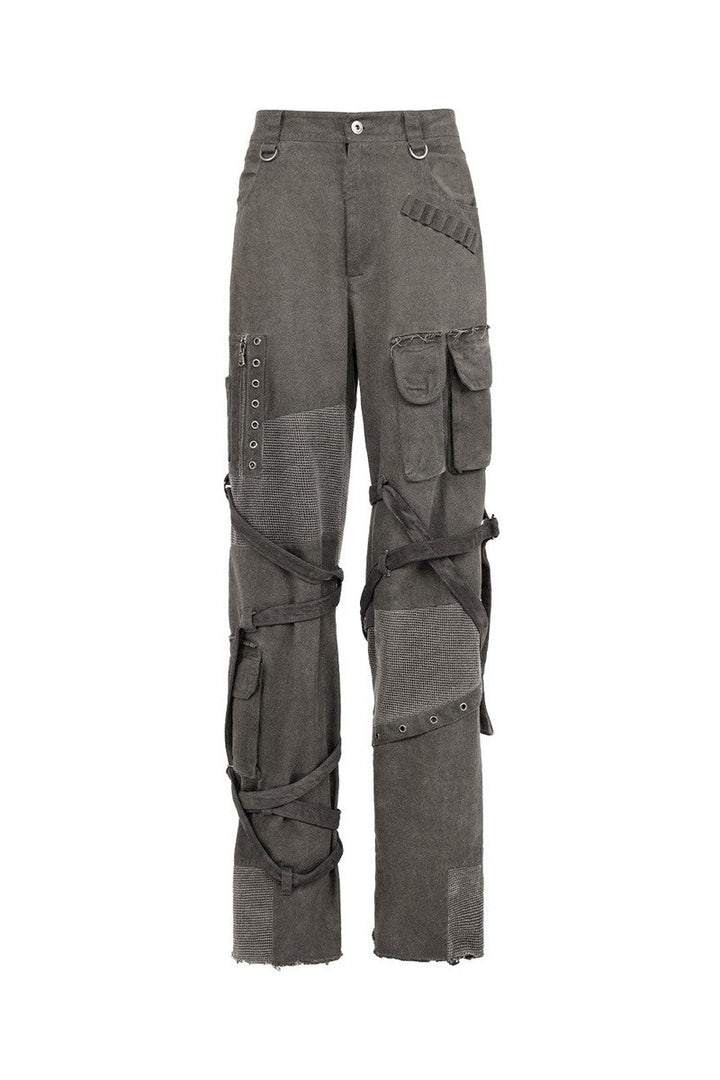 Dirty Washed Cargo Trousers