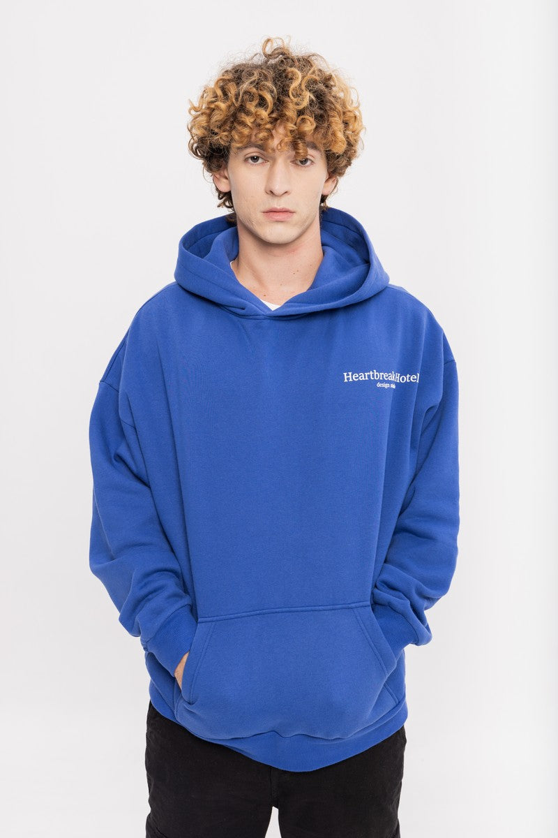 Feeling Blue Puff Print Hoodie