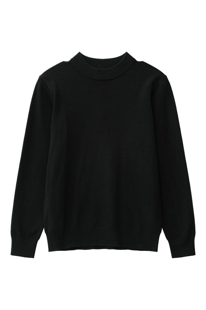 Wool Blend Mock Neck Sweater