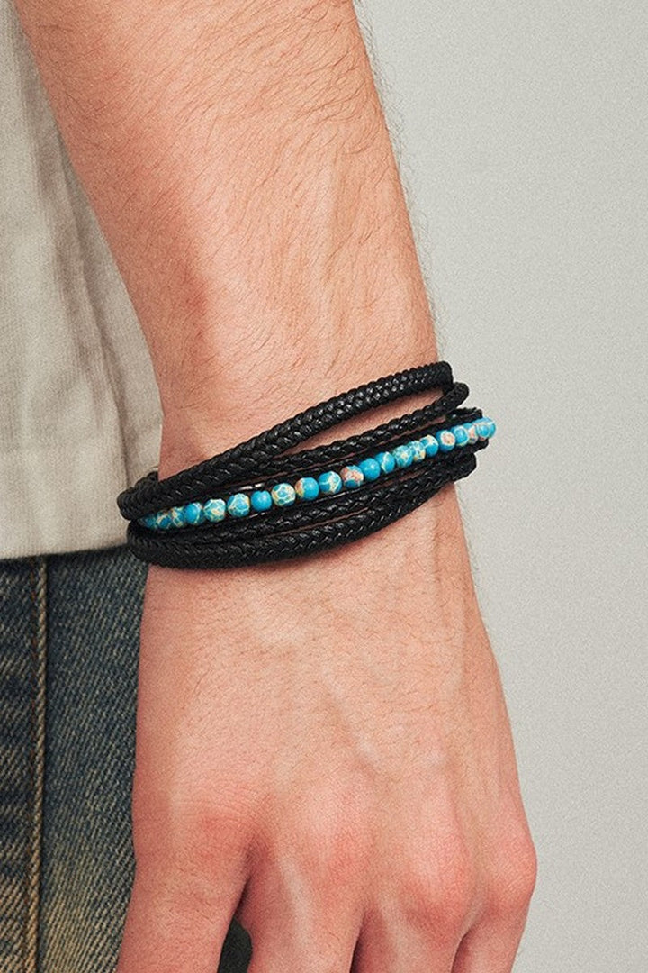 Lava Turquoise Braided Bracelet