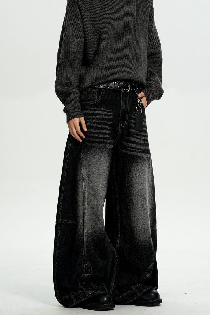 Faded Gray Washed Jeans