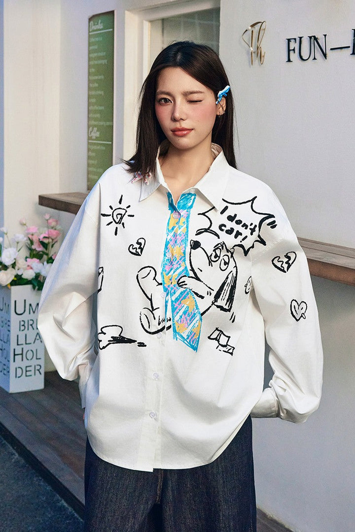 Graffiti Dog Tie Shirt