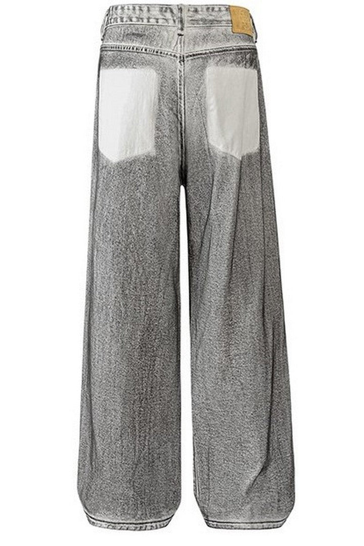 Distressed Washed Street Jeans