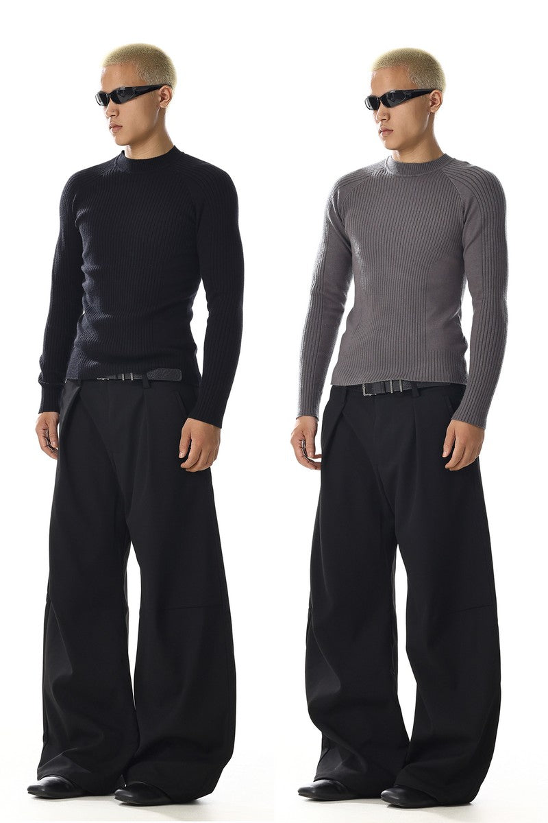 Textured Long Sleeve Tee