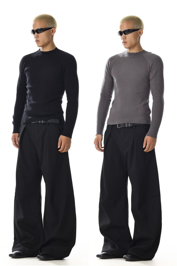 Textured Long Sleeve Tee