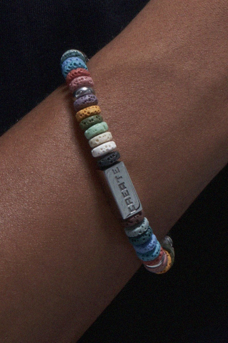Colorful Lava Stone Bracelet
