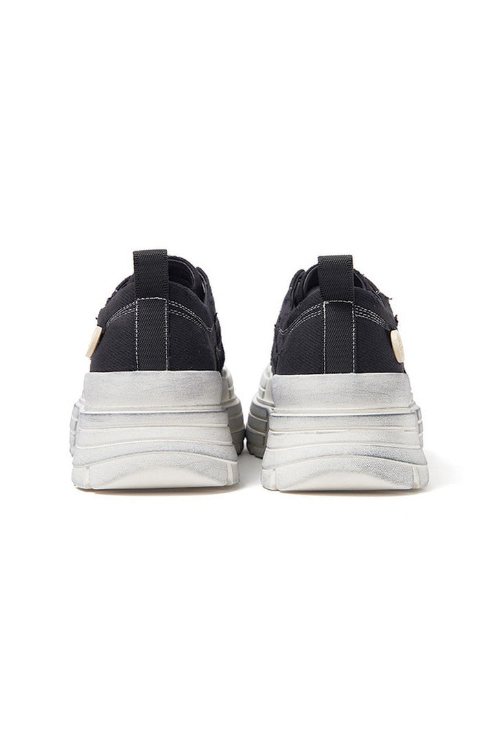Distressed Chunky Sole Sneakers