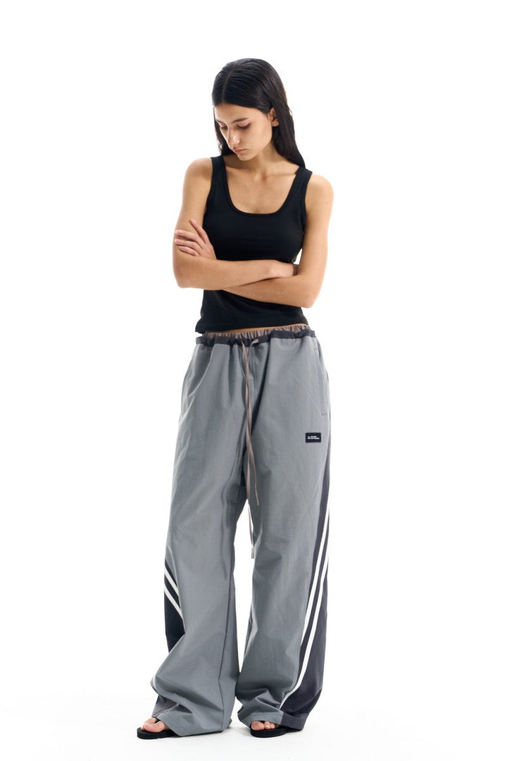 Striped Drawstring Track Pants