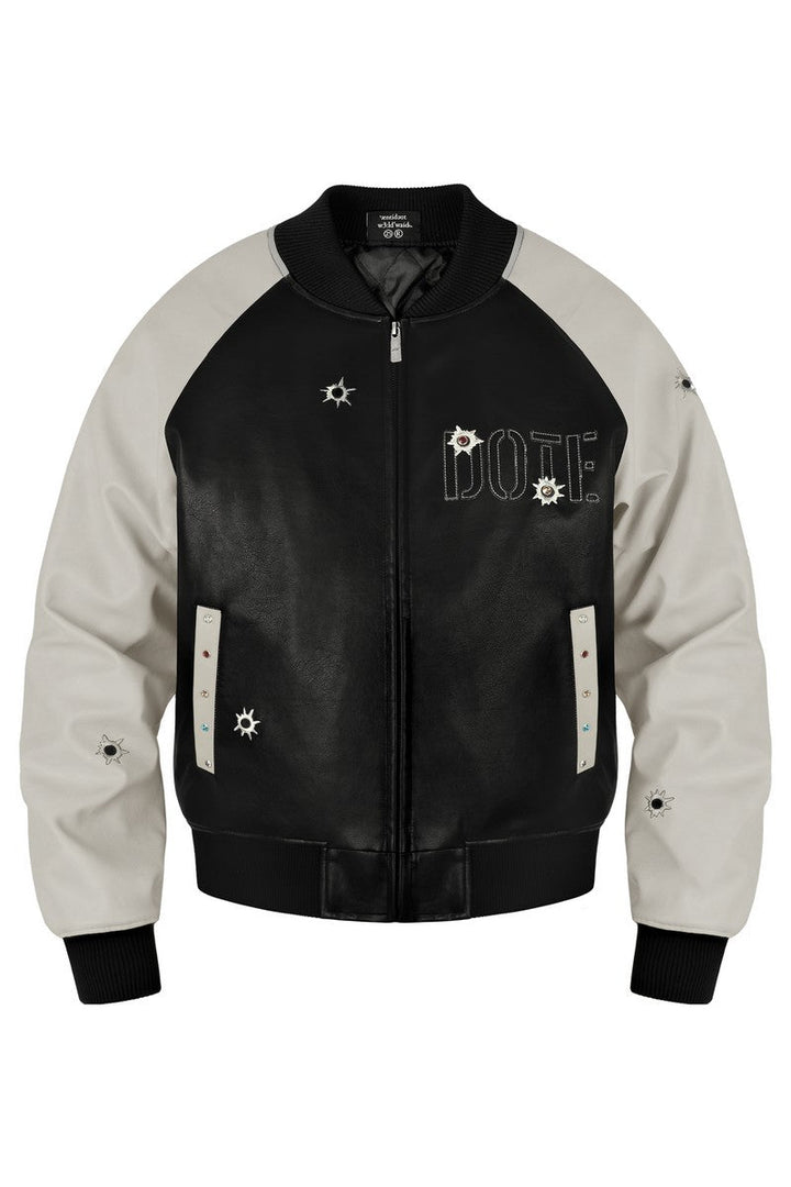 Rhinestone Target Varsity Jacket