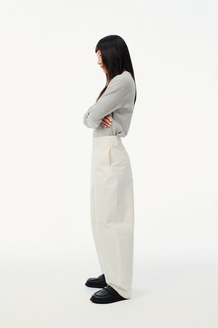 Vintage Cotton Banana Wide-Leg Pants