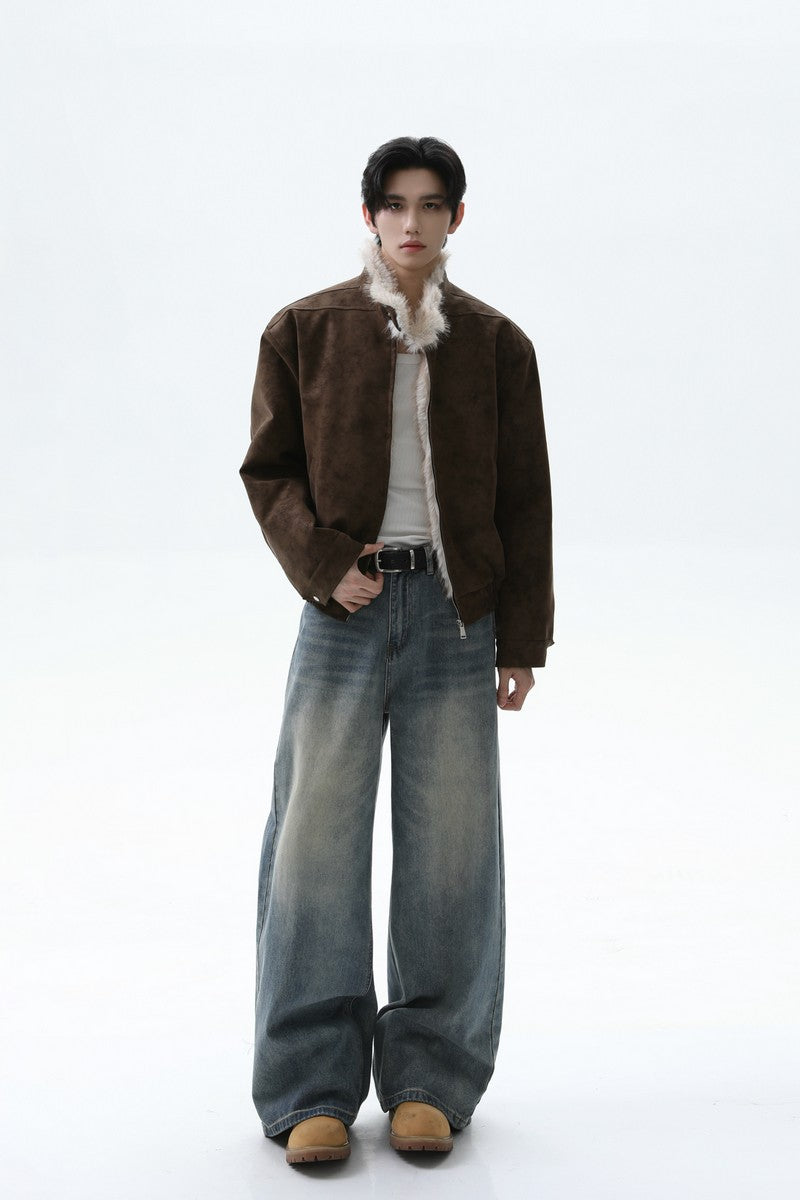 Fleece Lined Harrington Jacket