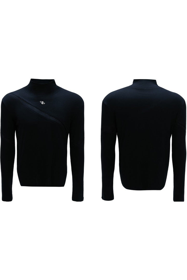 Deconstructed Turtleneck Base Tee