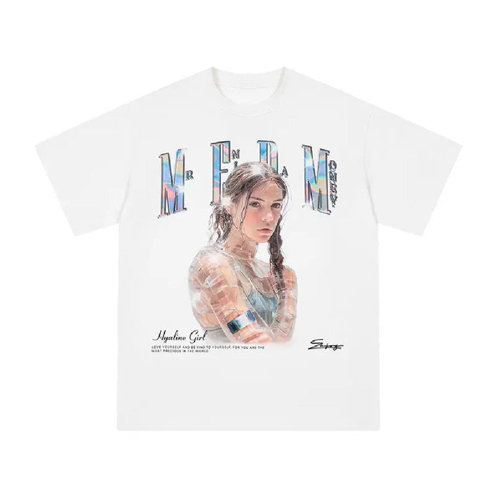 Transparent Portrait Print Tee