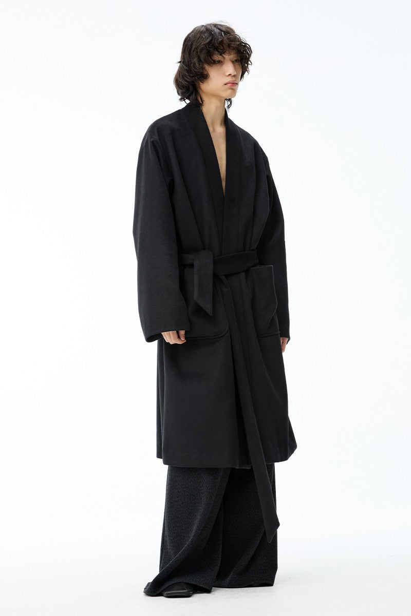 Wrap Wool Robe Coat