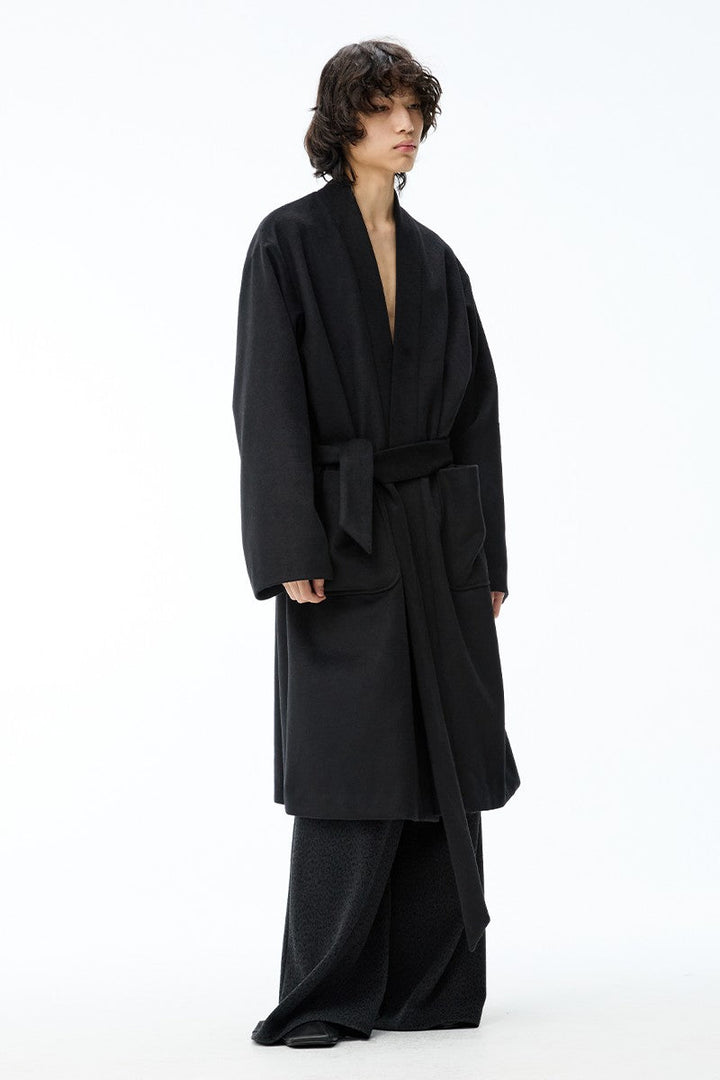 Wrap Wool Robe Coat