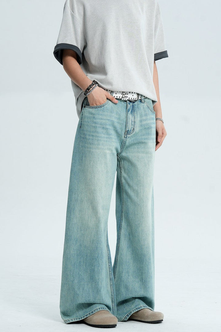 Washed Blue Cleanfit Jeans